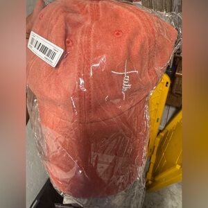 Faith Orange Cap with Embroidered Design
